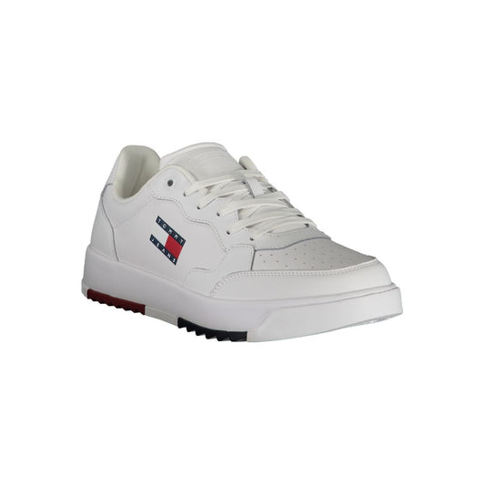 Tommy Hilfiger White Polyethylene Men Sneaker Tommy Hilfiger