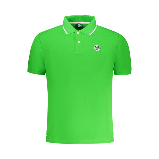 North Sails Green Cotton Men Polo Shirt North Sails