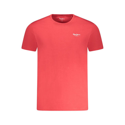 Pepe Jeans Red Cotton Men T-Shirt Pepe Jeans