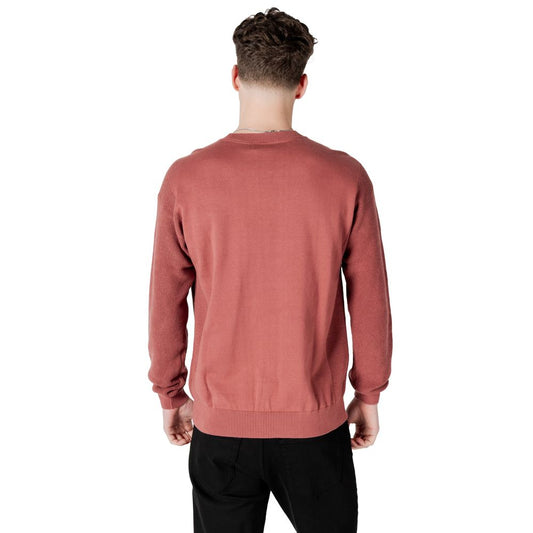 Calvin Klein Jeans Red Cotton Sweater Calvin Klein Jeans