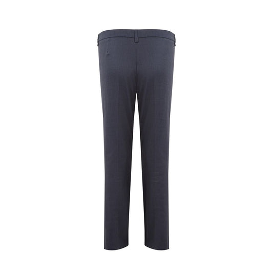 Chic Blue Linen Trousers Lardini