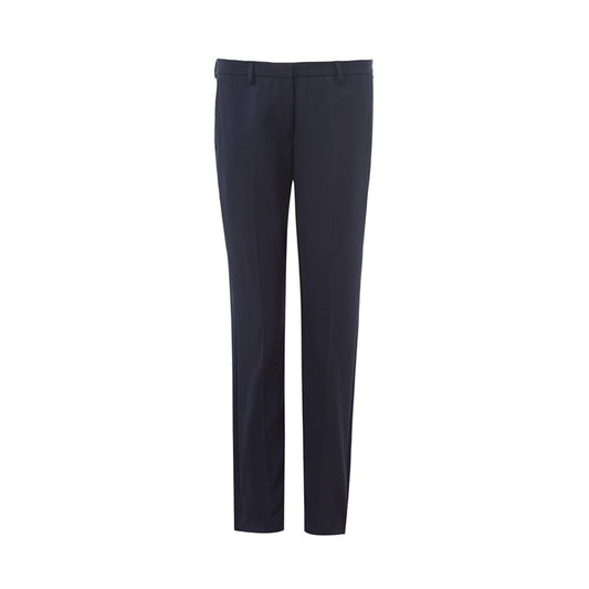 Elegant Blue Wool Pants for Women Lardini