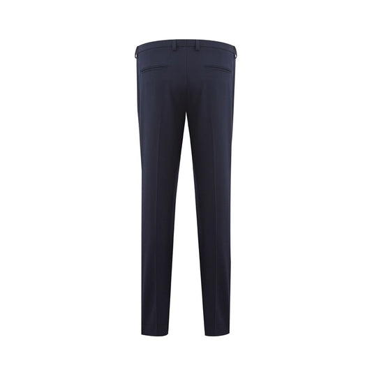 Elegant Blue Wool Pants for Women Lardini