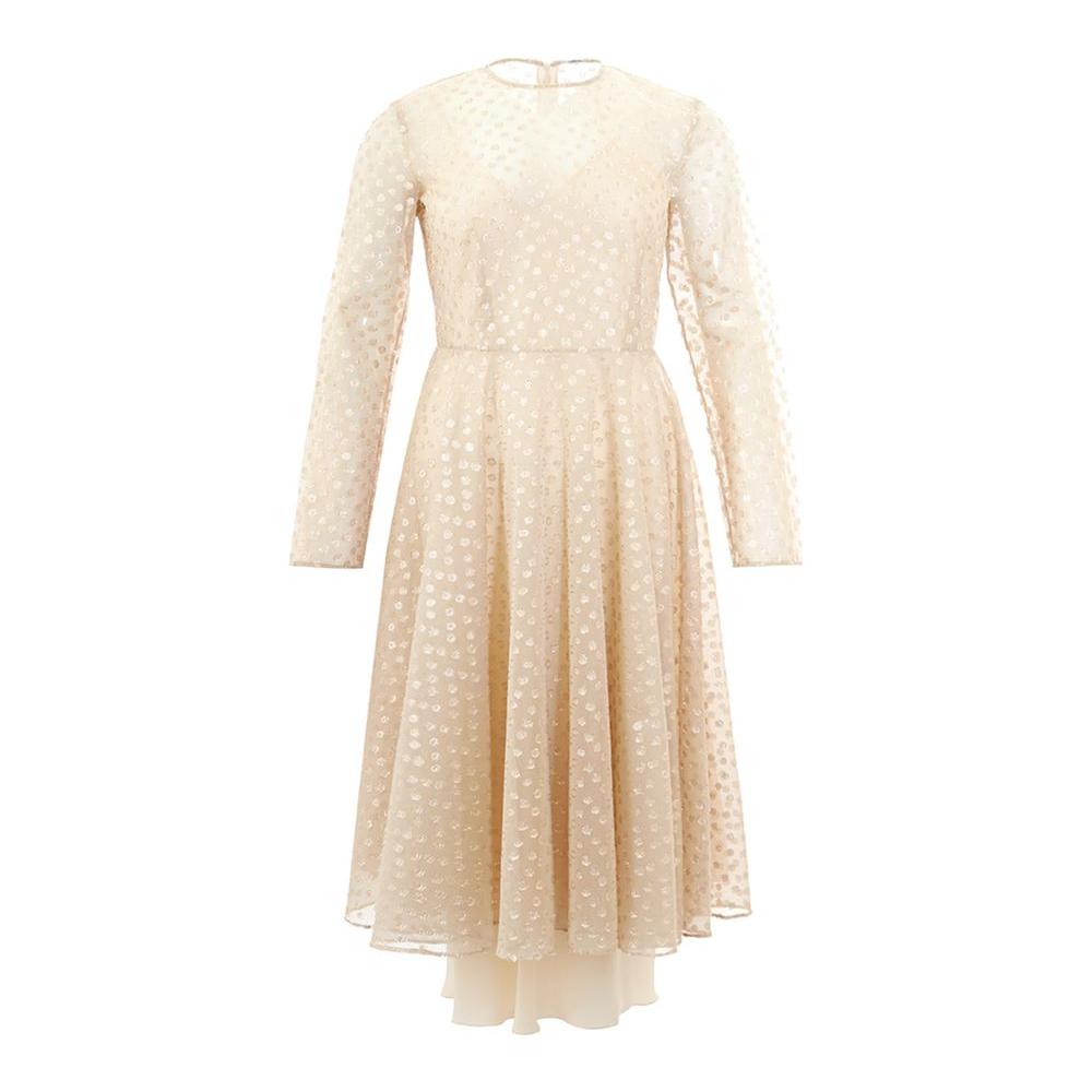 Lardini Beige Cotton Cocktail Dress Lardini