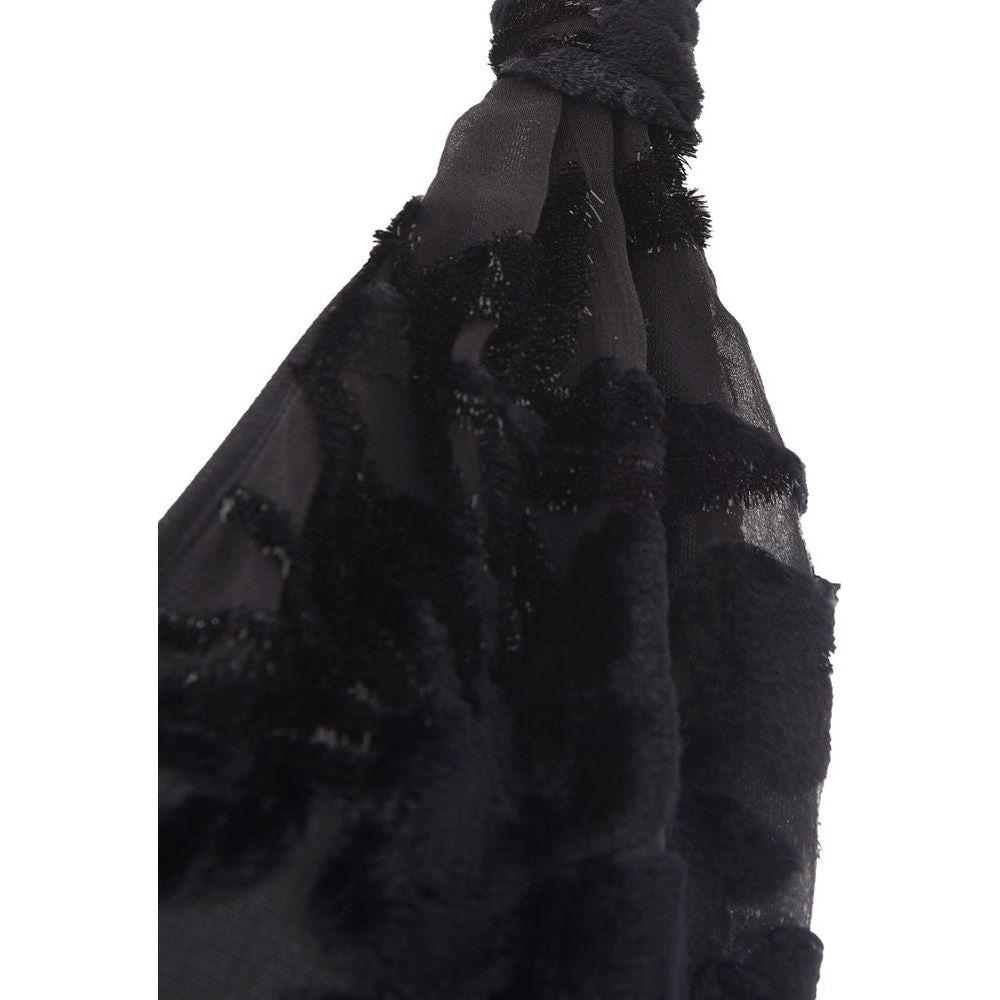 Lardini Black Viscose Cocktail Dress Lardini