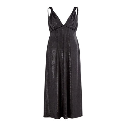 Lardini Black Polyester Cocktail Dress