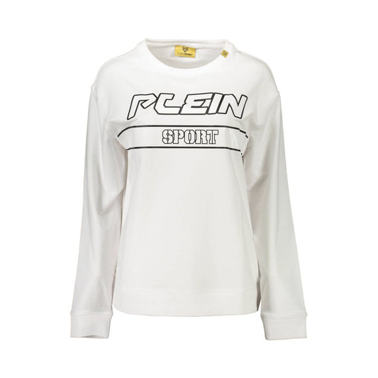 Plein Sport White Cotton Women Sweater Plein Sport