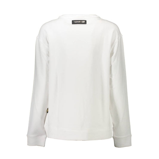 Plein Sport White Cotton Women Sweater Plein Sport