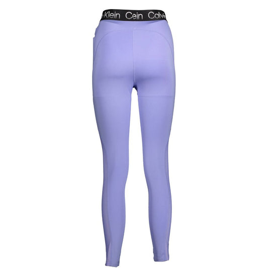 Calvin Klein Purple Cotton Women Legging Calvin Klein