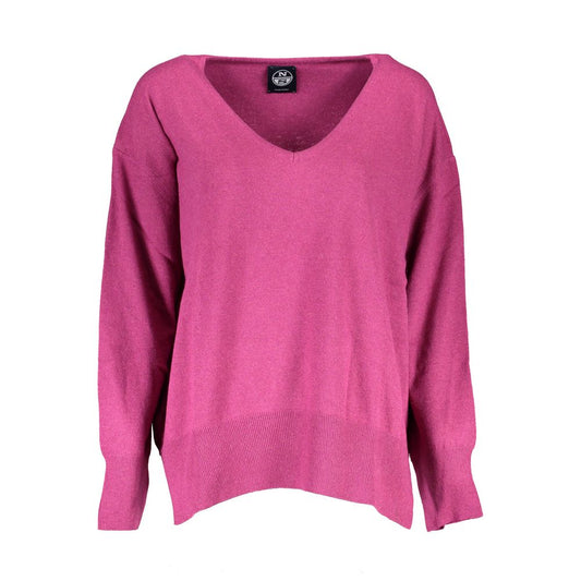 North Sails Purple Wool Women Sweater North Sails