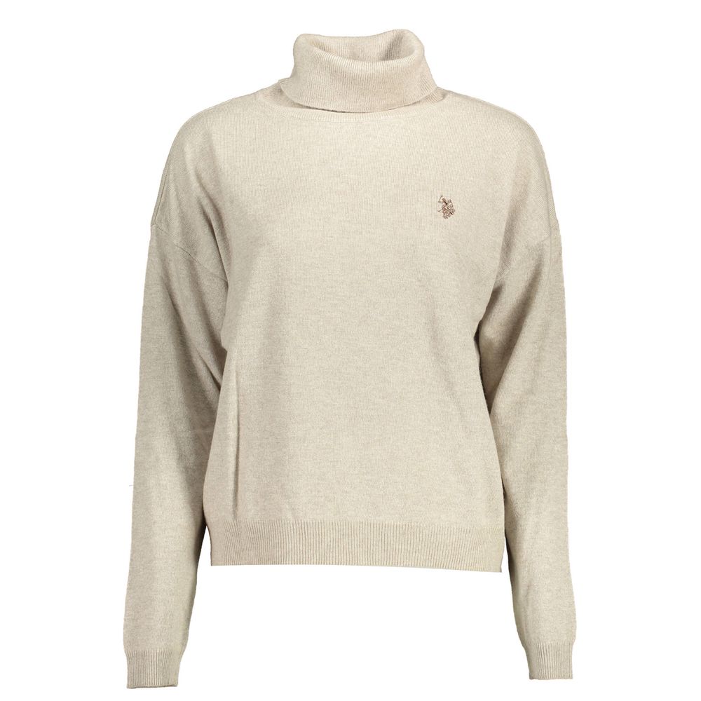 U.S. POLO ASSN. Beige Wool Women Sweater U.S. POLO ASSN.