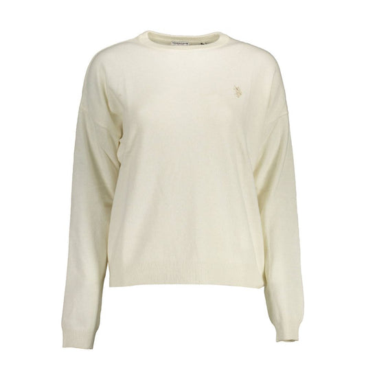 U.S. POLO ASSN. White Wool Women Sweater U.S. POLO ASSN.