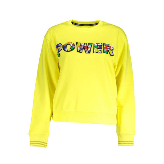 Desigual Yellow Cotton Women Sweater Desigual