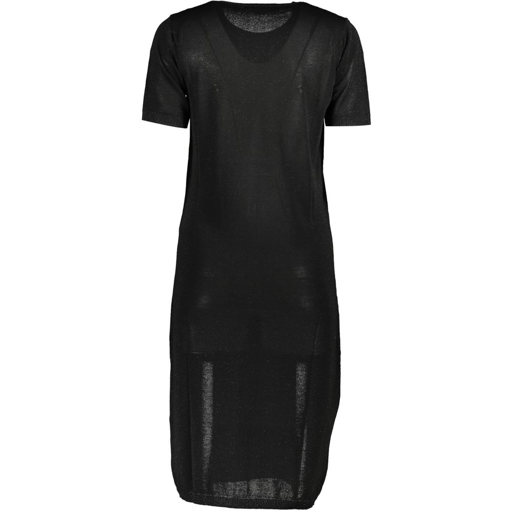 Cavalli Class Black Viscose Women Dress Cavalli Class