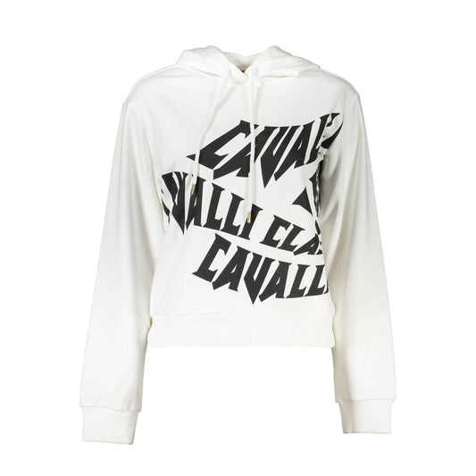 Cavalli Class White Cotton Women Sweater Cavalli Class