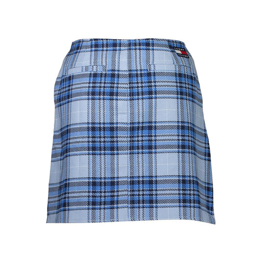 Tommy Hilfiger Light Blue Cotton Women Skirt Tommy Hilfiger