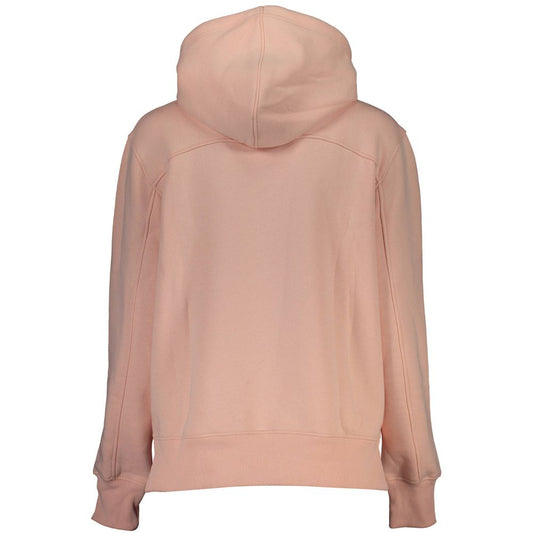 Calvin Klein Chic Pink Fleece Hooded Sweatshirt with Logo Embroidery Calvin Klein