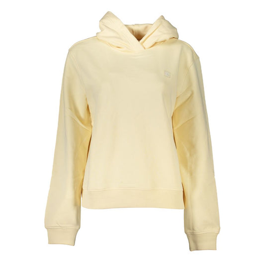 Calvin Klein Beige Brushed Logo Hooded Sweatshirt Calvin Klein