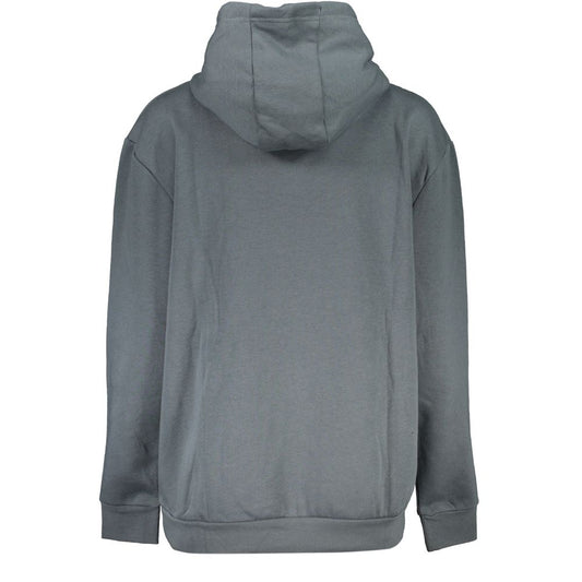 Cavalli Class Elegant Hooded Fleece Sweatshirt in Gray Cavalli Class