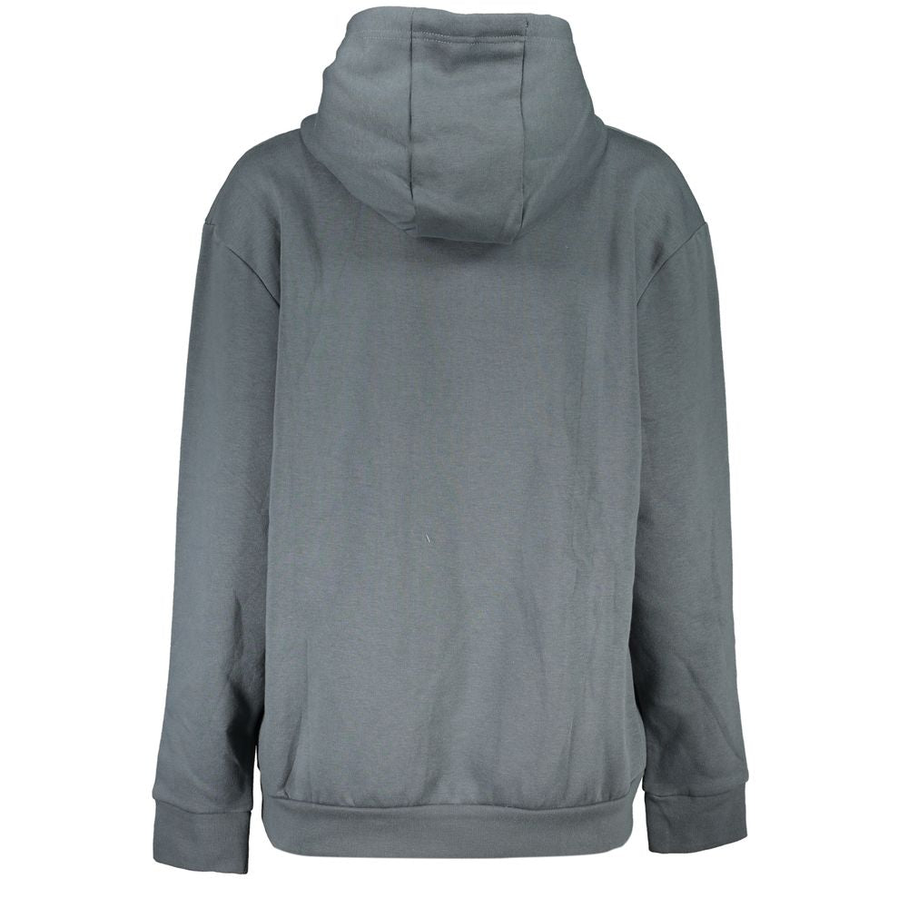 Cavalli Class Sleek Gray Fleece Hooded Sweatshirt Cavalli Class