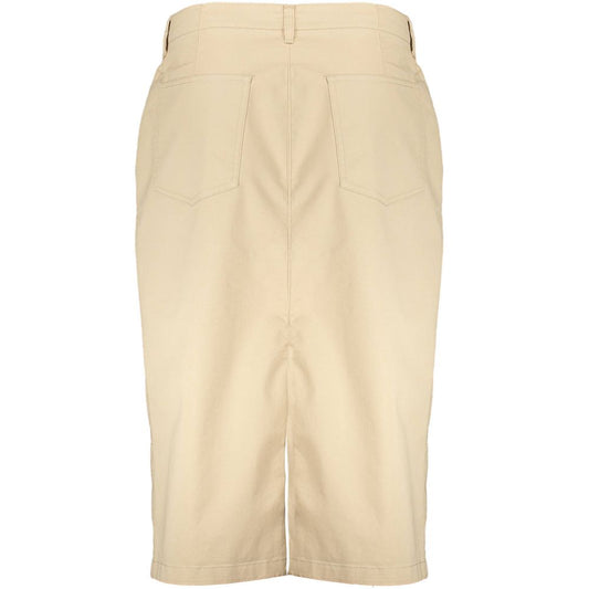 Gant Beige Cotton Women Skirt Gant