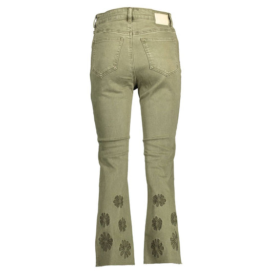 Desigual Green Cotton Women Jeans Desigual