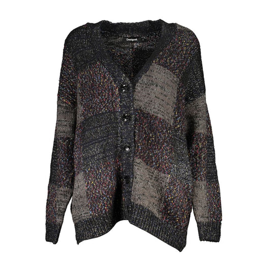 Desigual Elegant Long Sleeve V-Neck Cardigan Desigual