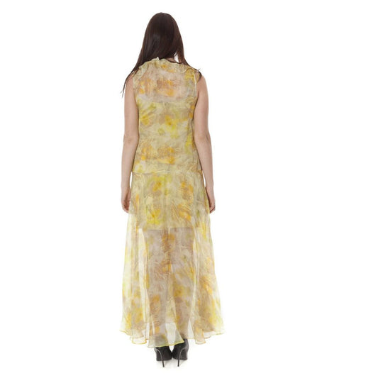 John Galliano Yellow Polyester Dress John Galliano