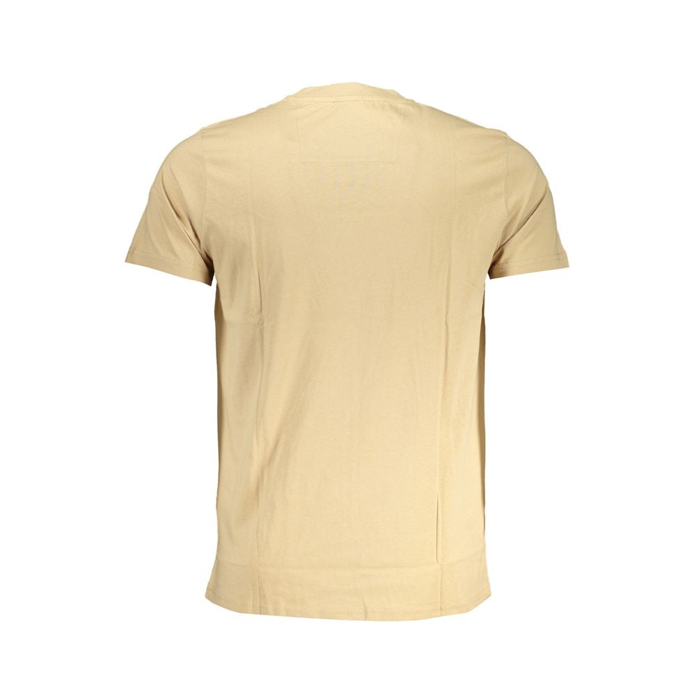 Cavalli Class Beige Cotton T-Shirt Cavalli Class