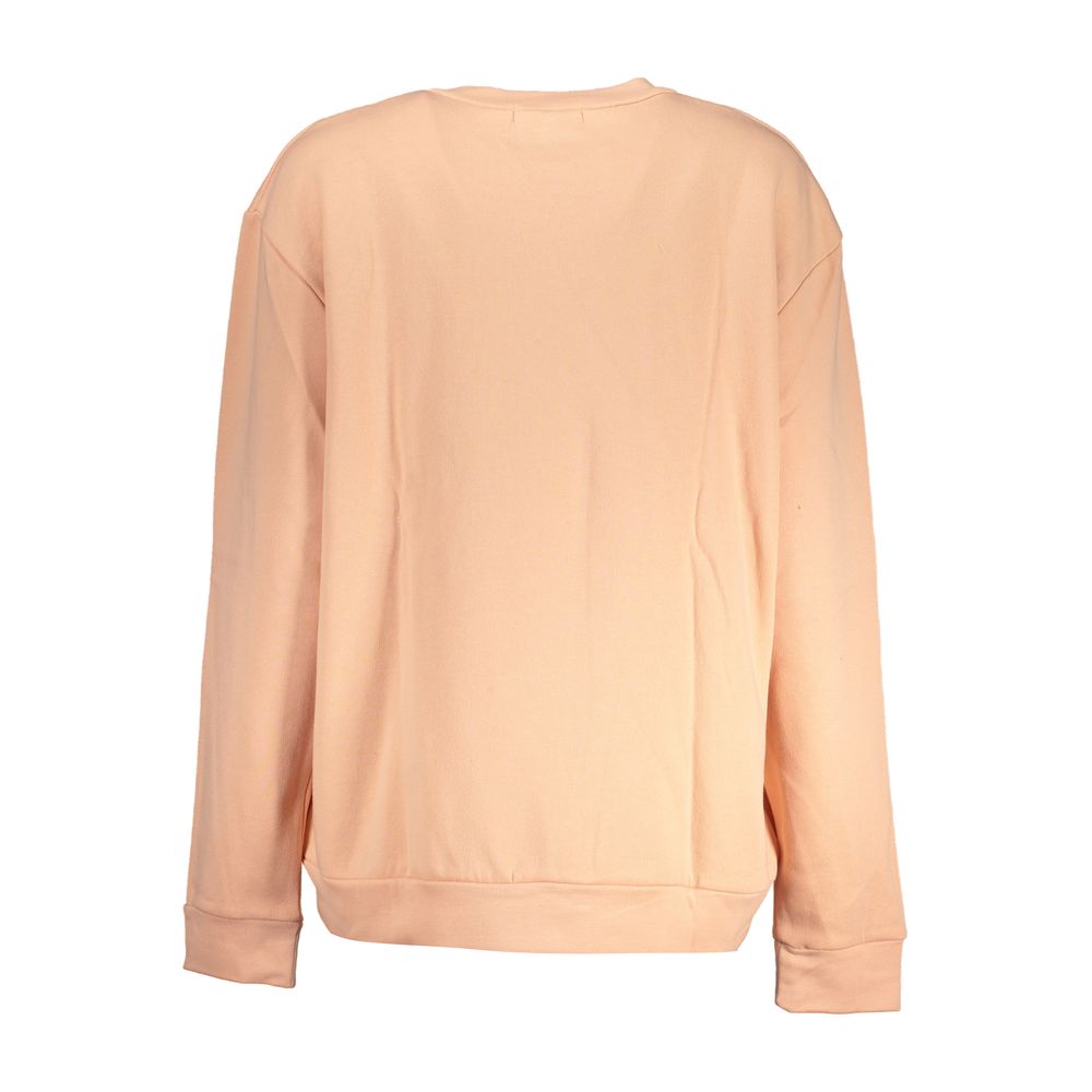 Cavalli Class Elegant Long-Sleeved Pink Fleece Sweatshirt Cavalli Class