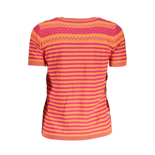 Desigual Orange Cotton Women Sweater Desigual