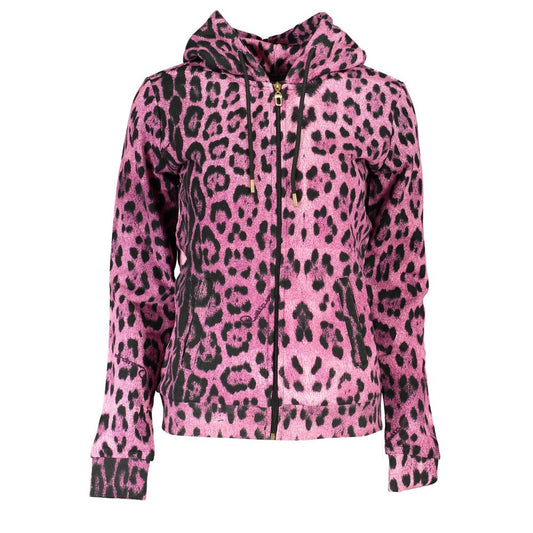 Cavalli Class Pink Cotton Women Sweater Cavalli Class