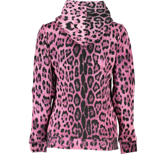 Cavalli Class Pink Cotton Women Sweater Cavalli Class