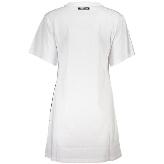 Cavalli Class White Cotton Women Dress Cavalli Class