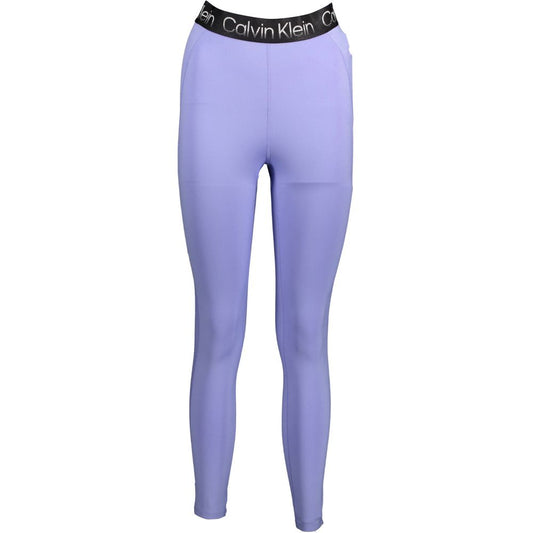 Calvin Klein Purple Cotton Women Legging Calvin Klein