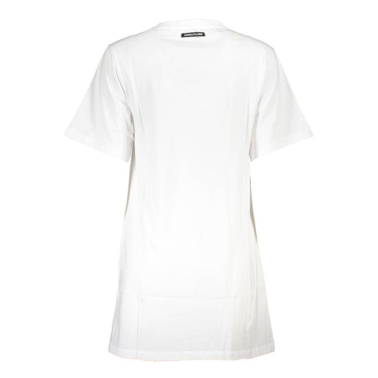 Cavalli Class White Cotton Women Dress Cavalli Class