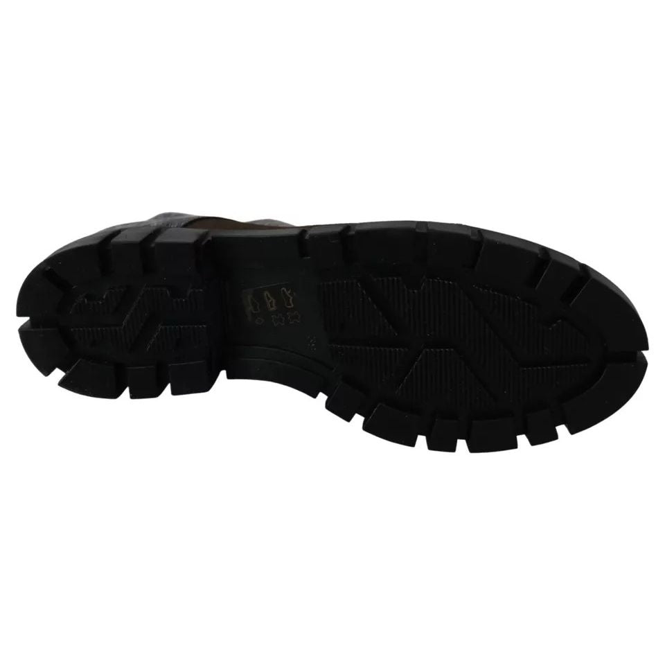 EBARRITO Multicolor Leather Suede Zipper Ankle Boots Shoes EBARRITO