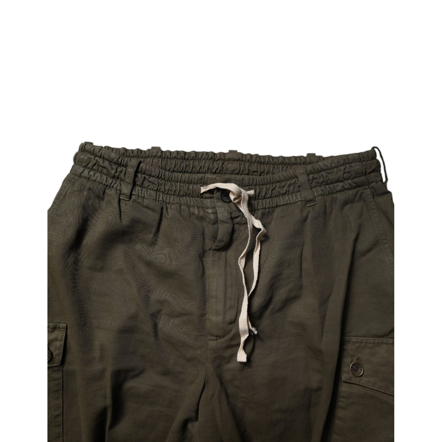 Dolce & Gabbana Brown Cotton Stretch Cargo Pants