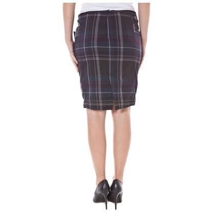 Datch Blu Polyester Women Skirt Datch