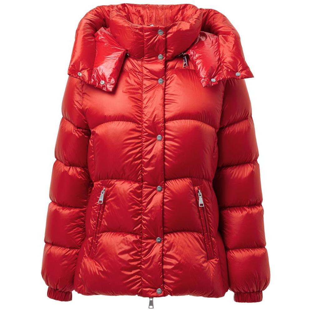 Add Red Polyamide Full-Length Jacket Add