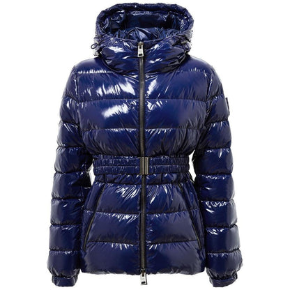 Herno Blue Polyamide Coat Herno