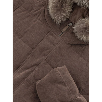 Herno Brown Cotton Bomber 1728,67397976224,Bombers - Jackets & Coats - Clothing,Brown,Clothing,Herno,IT50 | L,Jackets & Coats - Clothing,Jackets - Men - Clothing,Men,Men - Clothing,New with tags