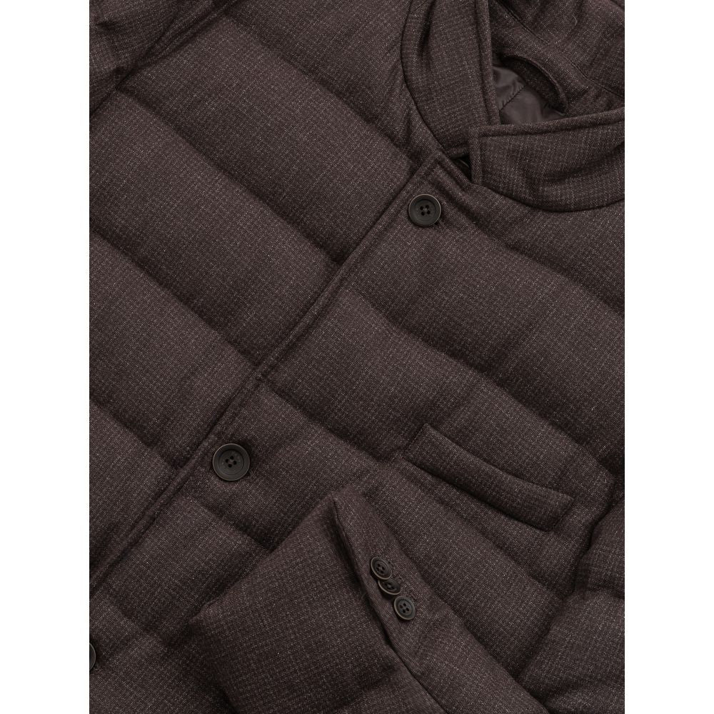 Herno Brown Wool Jackets & Coat Herno