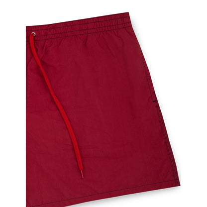 Malo Red Polyester Swim Shorts Malo