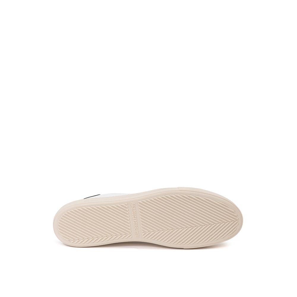 P448 White Leather Athletic Sneakers P448