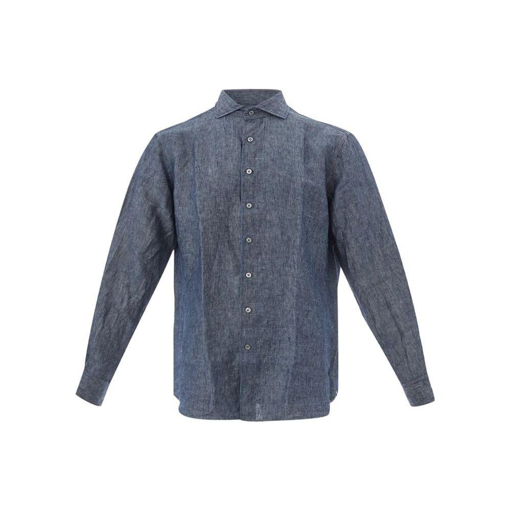 Lardini Blue Denim Shirt
