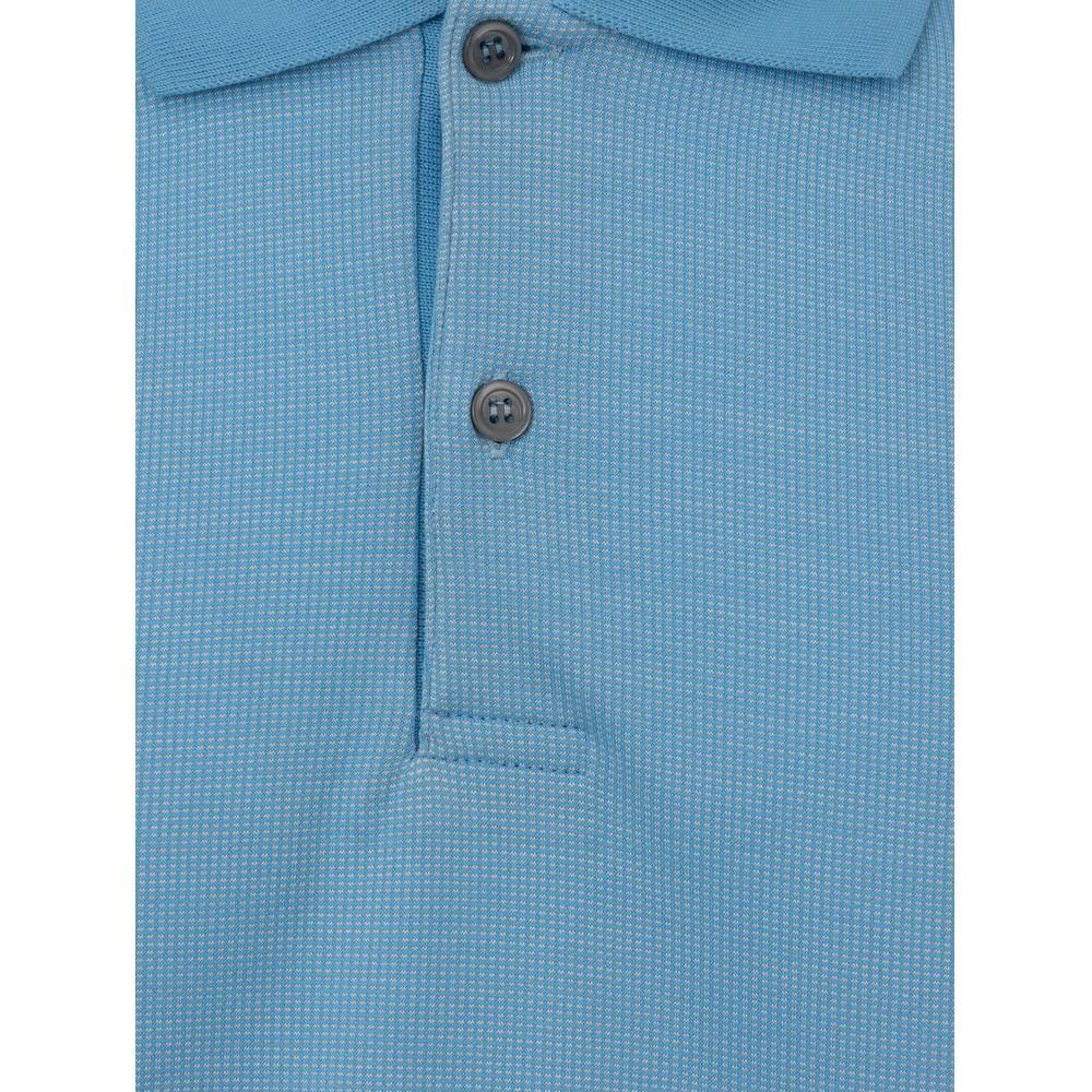 Dunhill Blue Cotton Polo Shirt Dunhill