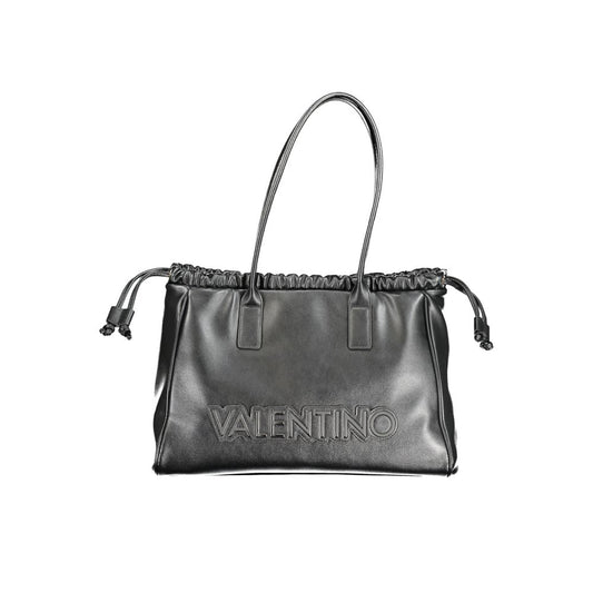 Mario Valentino Black Polyurethane Women Handbag 1728,67403481248,Bags,Black,Handbags - Bags,Mario Valentino,New with tags,Women