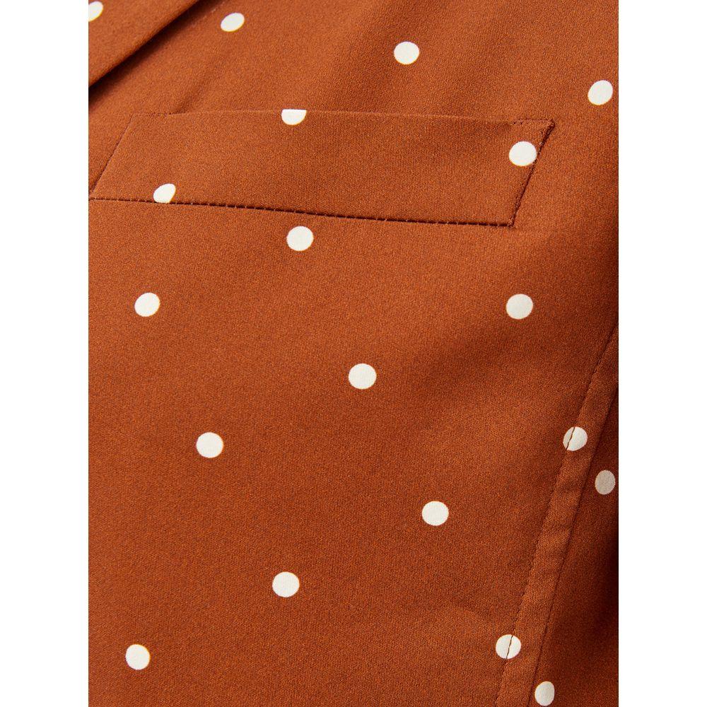 Lardini Brown Cotton Trench Coat