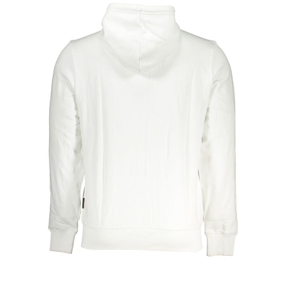 Napapijri White Cotton Men's Hoodie